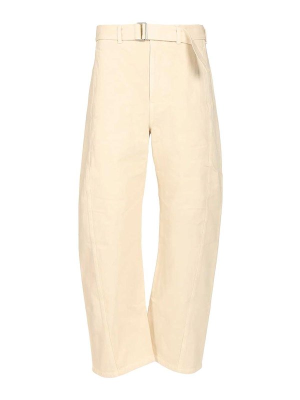 LEMAIRE: カジュアルトラウザー - カジュアルパンツ - 白