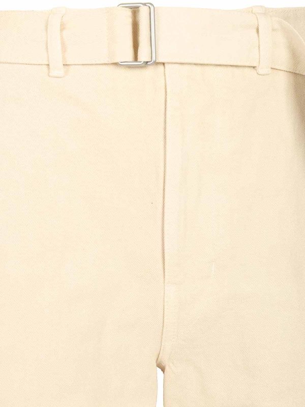 カジュアルパンツ - 白 shop online: LEMAIRE