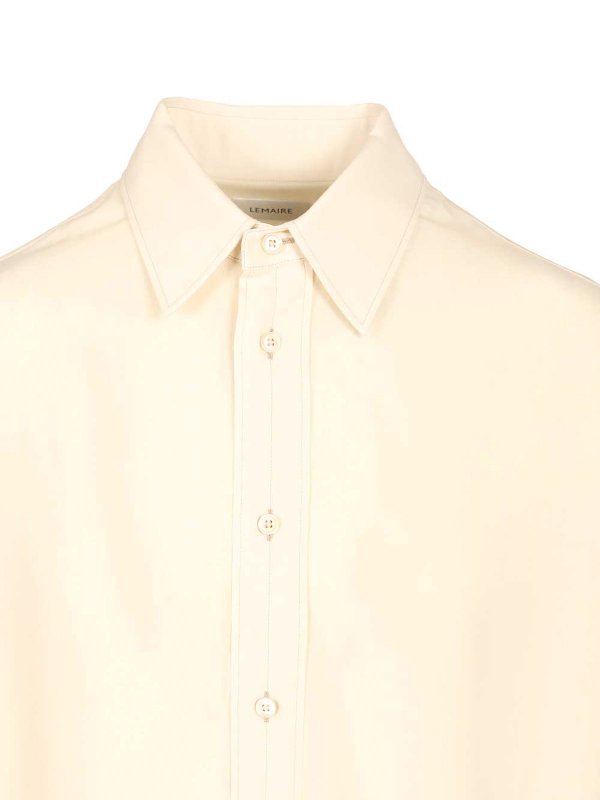 シャツ - 白 shop online: LEMAIRE