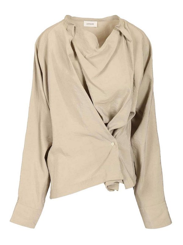 LEMAIRE: Tops y camisetas sin mangas - Top - Gris