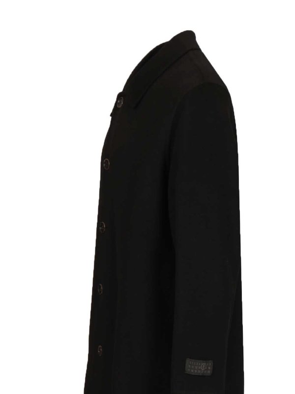 The Best Shops MM6 MAISON MARGIELA: shirts - Single-Breasted Wool Coat