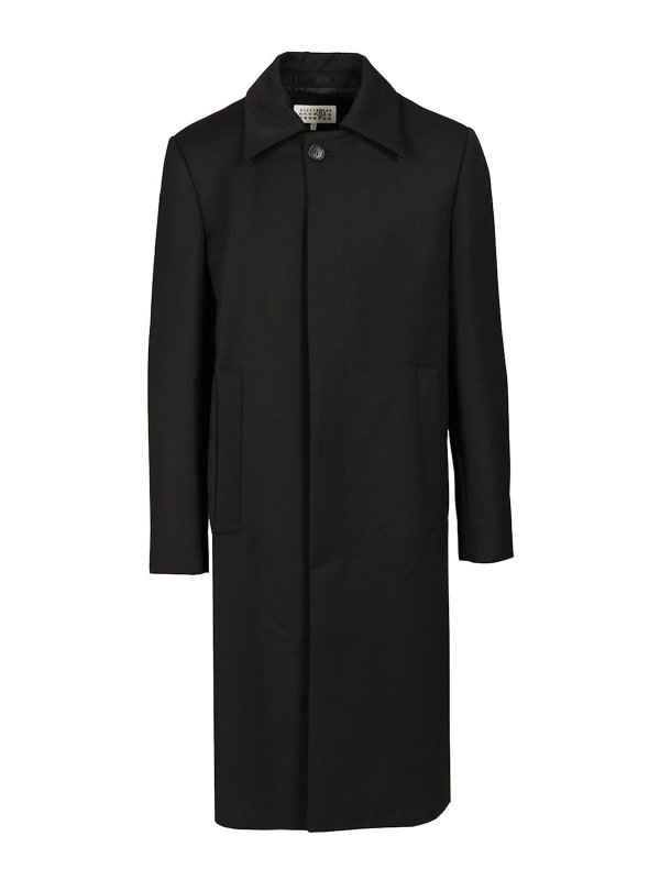 MM6 MAISON MARGIELA: knee length coats - Wool Coat