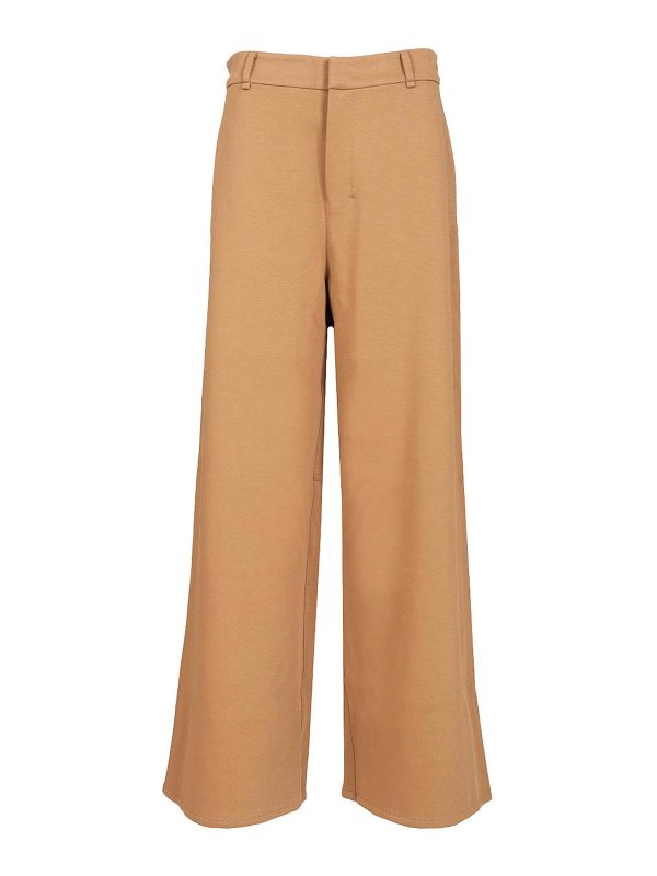 S MAX MARA: カジュアルトラウザー - カジュアルパンツ - ベージュ