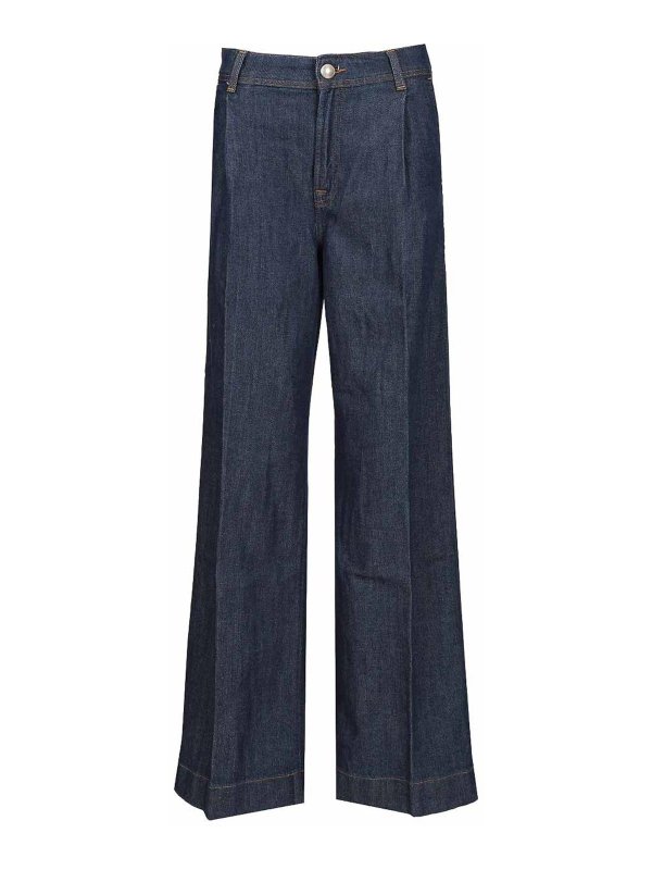7 FOR ALL MANKIND: ストレートジーンズ - ストレートジーンズ - Pleated Trouser