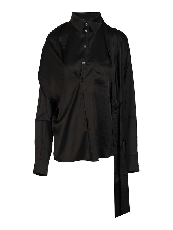 Acne Studios: blouses - Button-Up Blouse