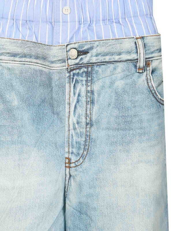 Trompe-Loeil Print Trousers shop online: Acne Studios