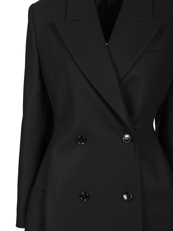Double-Breasted Rounded Coat shop online: Alaïa