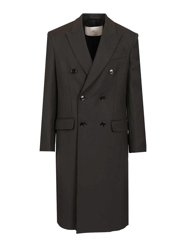 AMI PARIS: ニーレングスコート - 膝丈コート - グレー