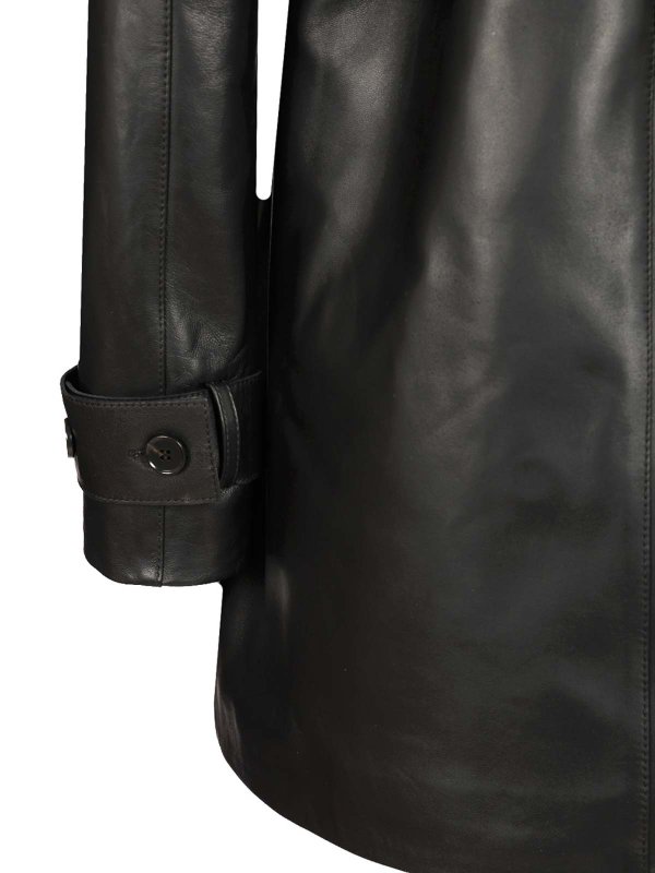 The Best Shops ARMA: Ledermantel - Schwarz