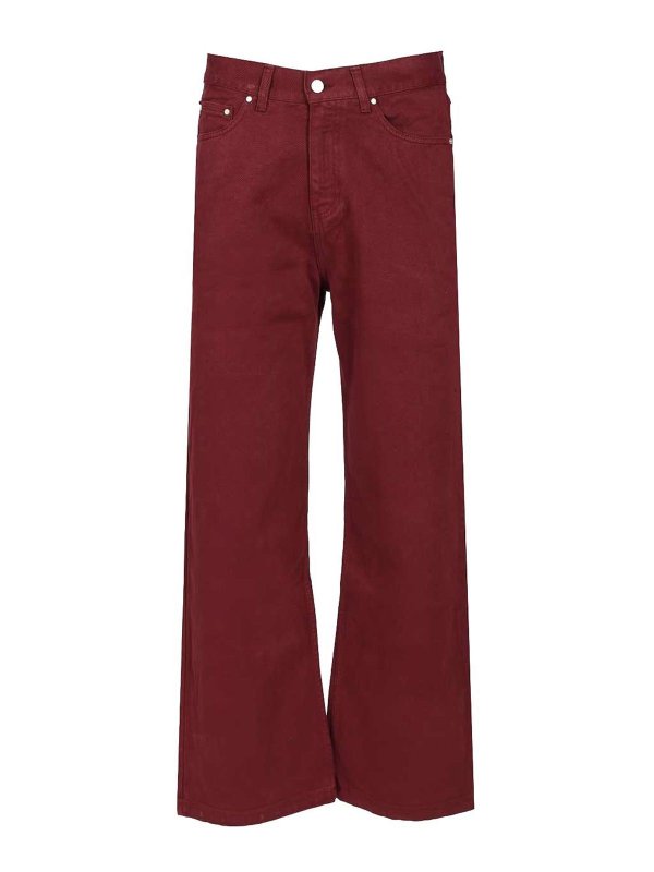 ARTE: ストレートジーンズ - ストレートジーンズ - ダークレッド