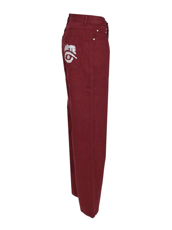 The Best Shops ARTE: ストレートジーンズ - ストレートジーンズ - ダークレッド