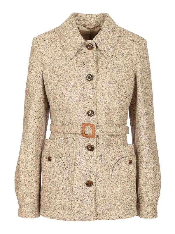 BLAZÉ MILANO: casual jackets - Seanna Alpaca Jacket