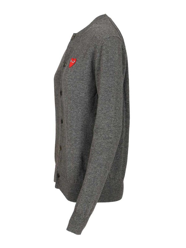 The Best Shops Comme des Garçons Play: カーディガン - カーディガン - グレー