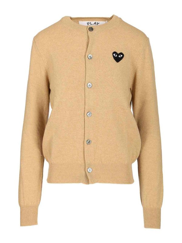 Comme des Garçons Play: カーディガン - カーディガン - ベージュ