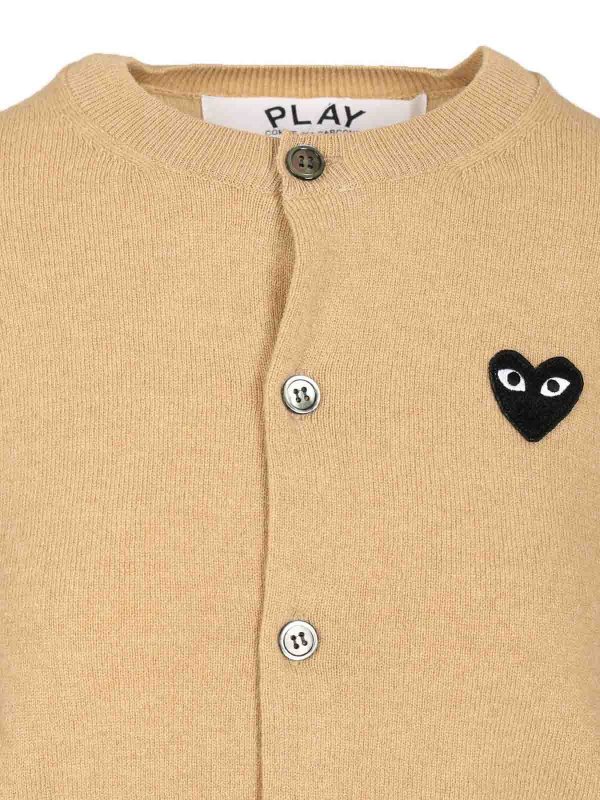 カーディガン - ベージュ shop online: Comme des Garçons Play