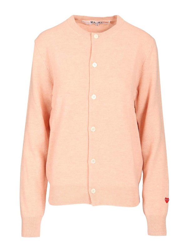 Comme des Garçons Play: カーディガン - カーディガン - ピンク