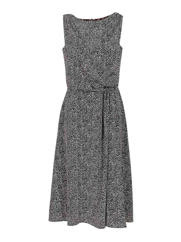 DOLCE & GABBANA: ニーレングスドレス - 膝丈ドレス - グレー