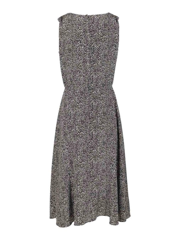 DOLCE & GABBANA: ニーレングスドレス online - 膝丈ドレス - グレー