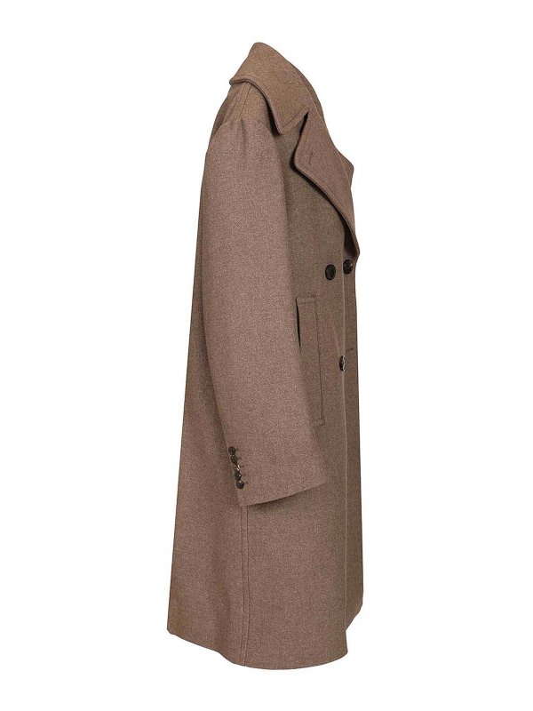 The Best Shops DRIES VAN NOTEN: knee length coats - Oversized Double-Breasted Coat