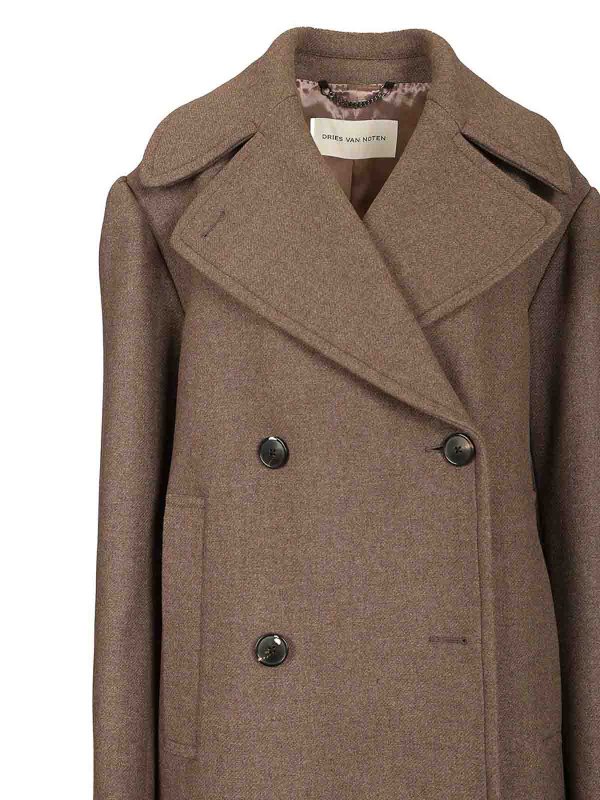 Oversized Double-Breasted Coat shop online: DRIES VAN NOTEN