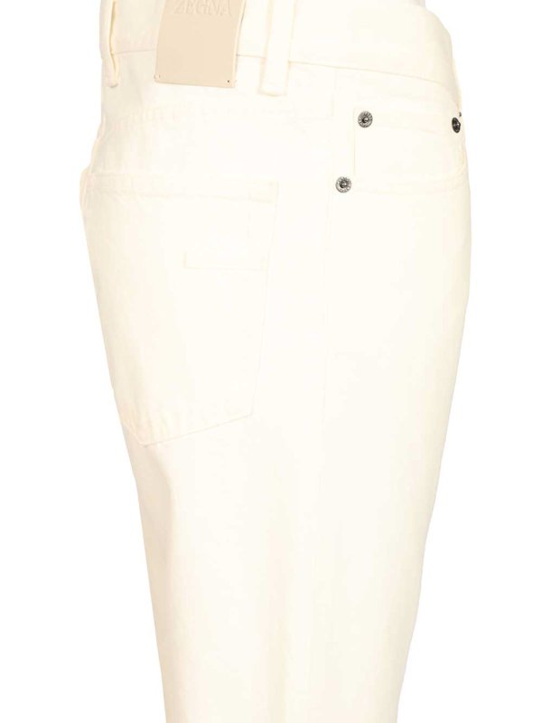 The Best Shops ZEGNA: Jeans Rectos - Vaqueros Rectos - Blanco