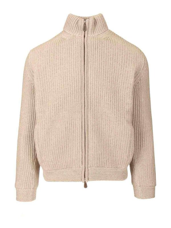 FEDELI: cardigans - Zip-Up Cardigan