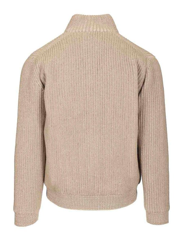 FEDELI: cardigans online - Zip-Up Cardigan