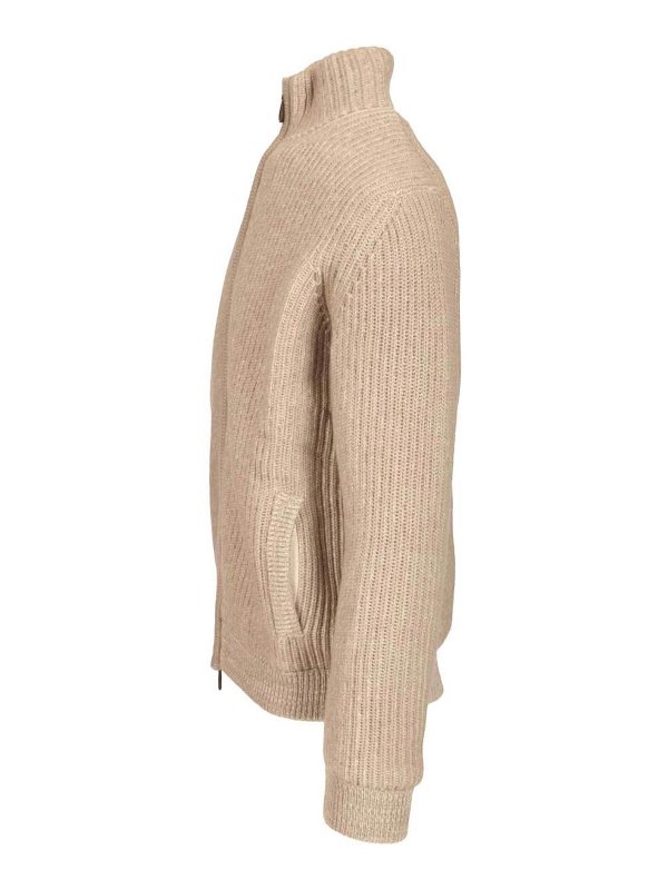 The Best Shops FEDELI: cardigans - Zip-Up Cardigan