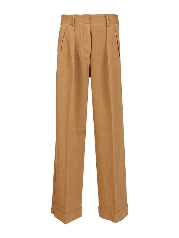 FORTE FORTE: テーラードトラウザー - テーラードパンツ - ブラウン