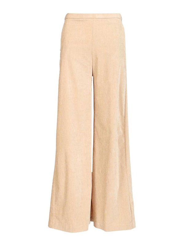 FORTE FORTE: カジュアルトラウザー - カジュアルパンツ - ベージュ