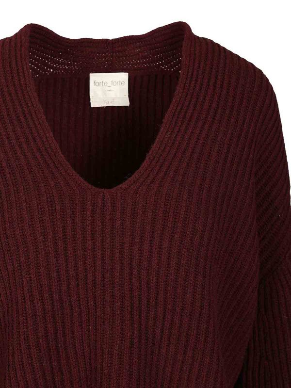 クルーネック - ダークレッド Replica 
online: FORTE FORTE