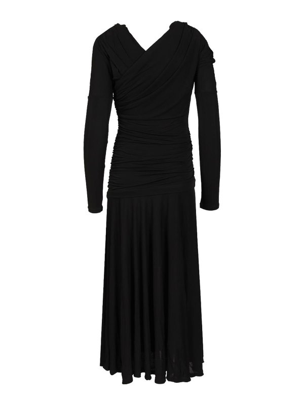 GANNI: ニーレングスドレス online - 膝丈ドレス - 黒