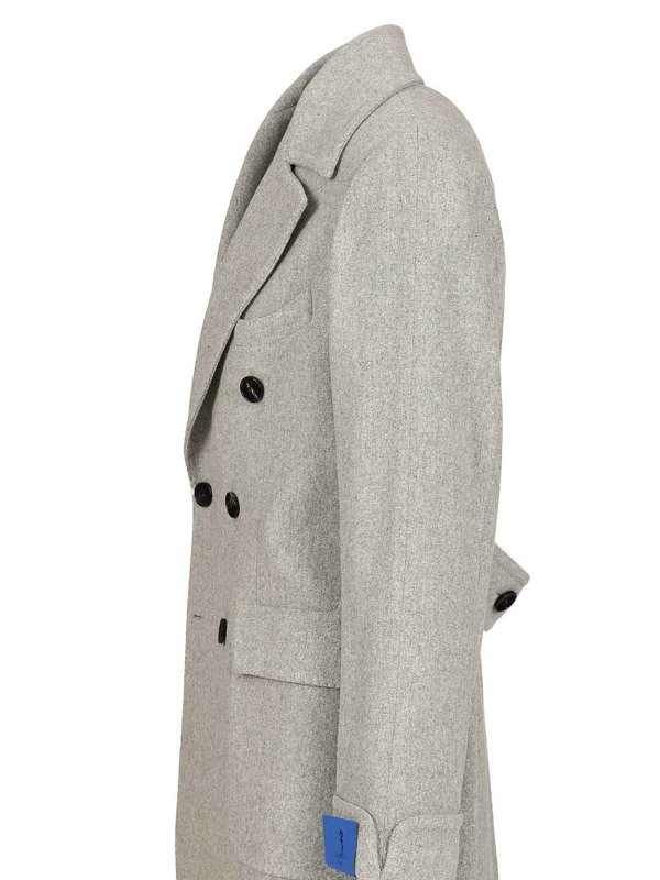 The Best Shops GUARINUCCI: knee length coats - Double-Breasted Wool Coat