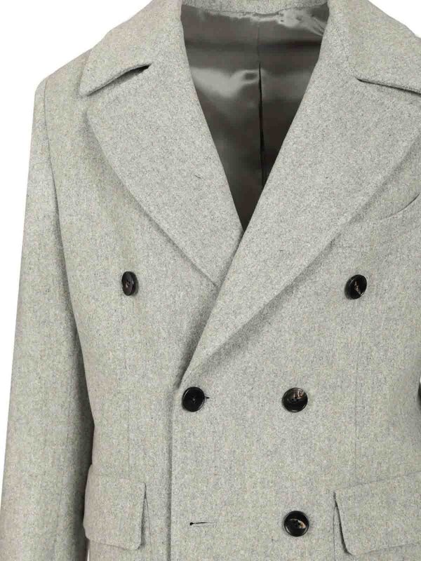 Double-Breasted Wool Coat Replica 
online: GUARINUCCI