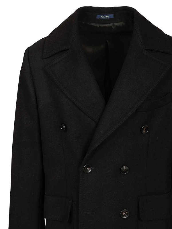 Double-Breasted Wool Coat shop online: GUARINUCCI