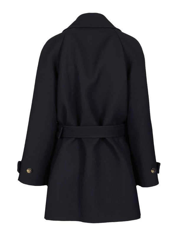 LOEWE: knee length coats online - Double-Breasted Coat