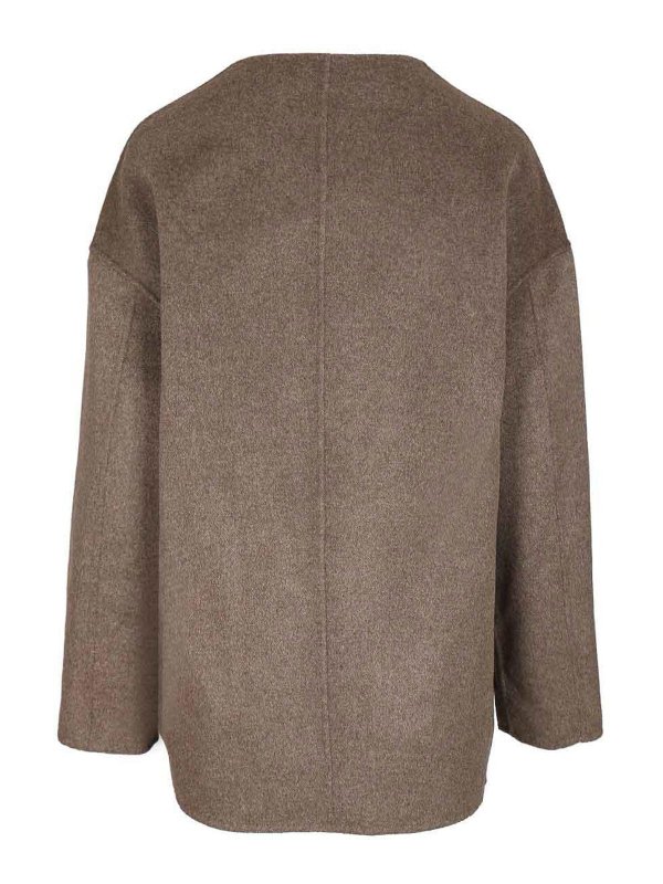 LOULOU STUDIO: short coats online - Dunne Short Coat