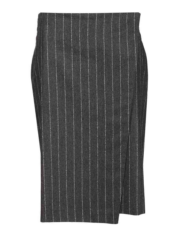 LOULOU STUDIO: Knee length skirts & Midi - Wrap Skirt