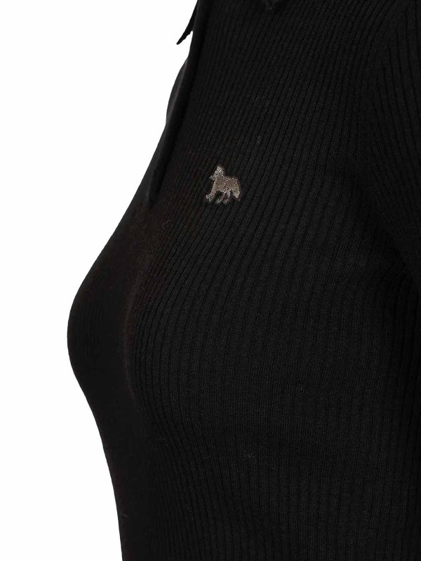 Wool And Cotton Polo Shirt shop online: MAISON KITSUNÉ