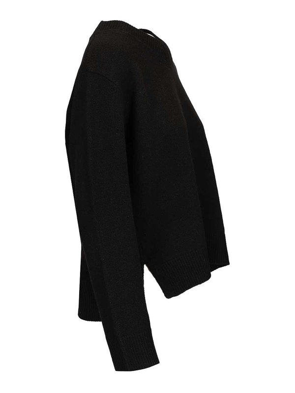 The Best Shops MAISON KITSUNÉ: クルーネック - クルーネック - 黒