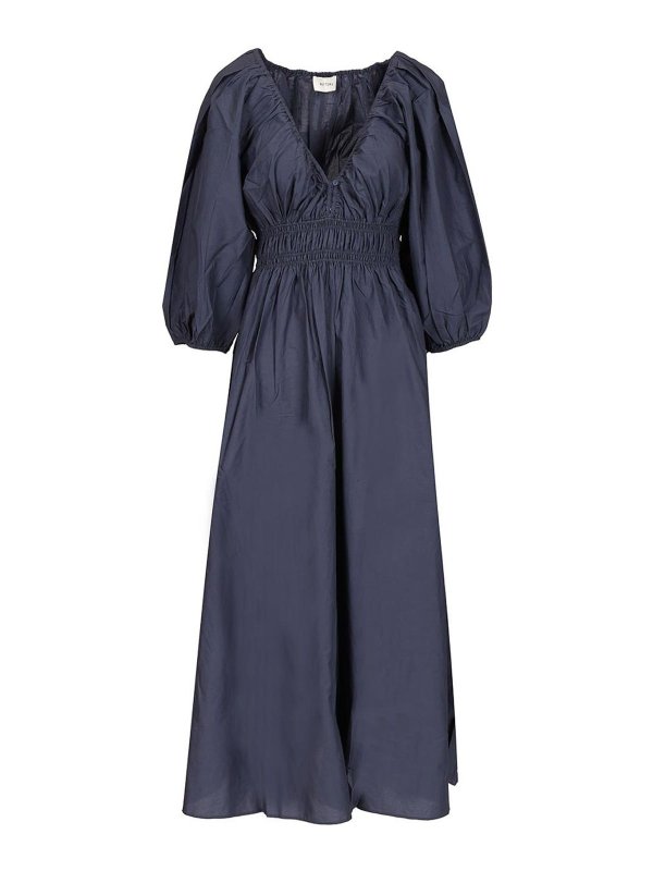 MATTEAU: ニーレングスドレス - 膝丈ドレス - ブルー