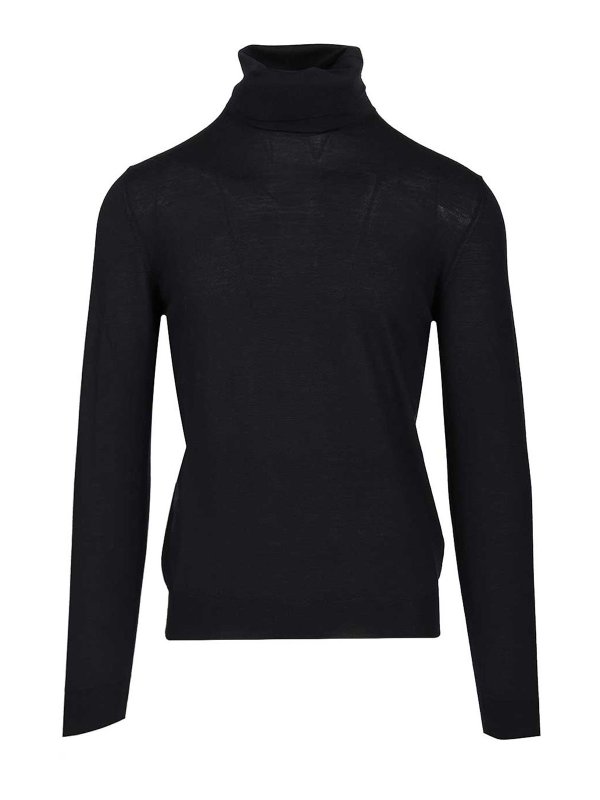 MAURO OTTAVIANI: Col roulé & Col polo - Pull Col Roulé - Bleu