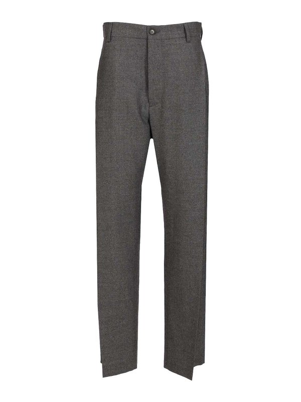 MM6 MAISON MARGIELA: テーラードトラウザー - テーラードパンツ - グレー