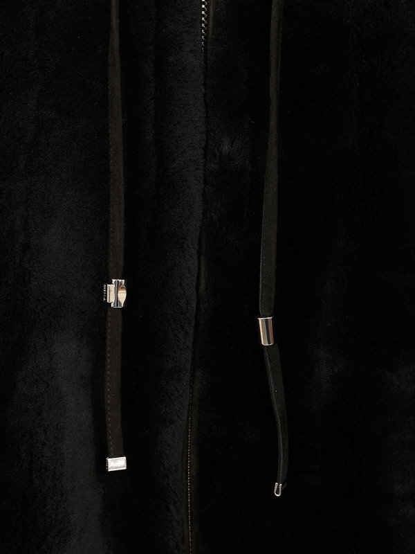 Raja Shearling Cape shop online: MOORER