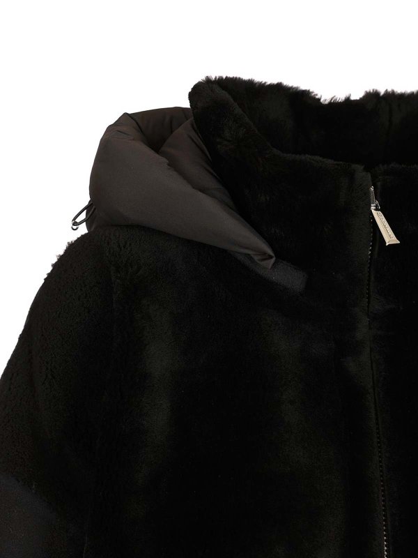 padded coats shop online Raja Shearling Cape