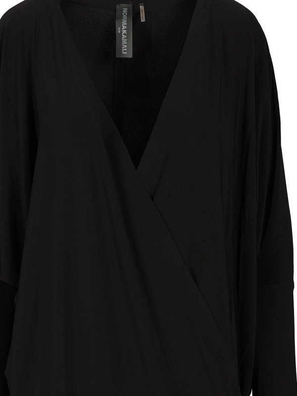 膝丈ドレス - 黒 shop online: Norma Kamali