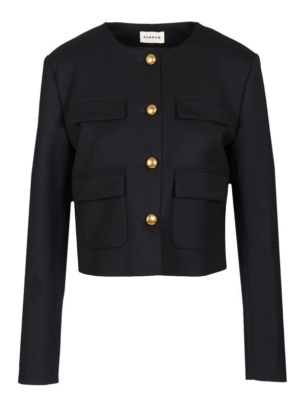 P.A.R.O.S.H.: カジュアルジャケット - カジュアルジャケット - ブルー