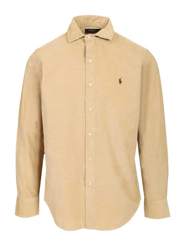 POLO RALPH LAUREN: シャツ - シャツ - ベージュ