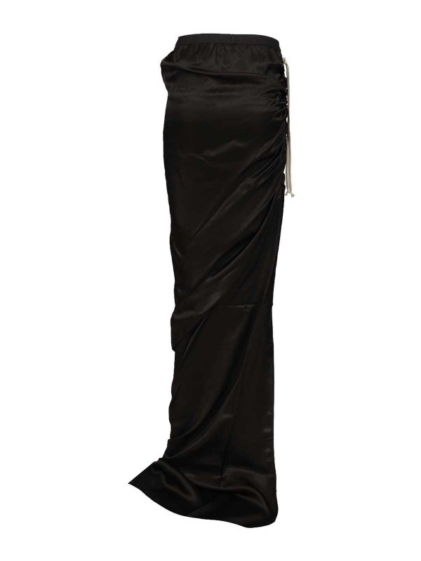 RICK OWENS: ニーレングススカート＆ミディ丈 online - 膝丈/ミディスカート - 黒