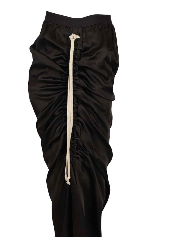 The Best Shops RICK OWENS: ニーレングススカート＆ミディ丈 - 膝丈/ミディスカート - 黒